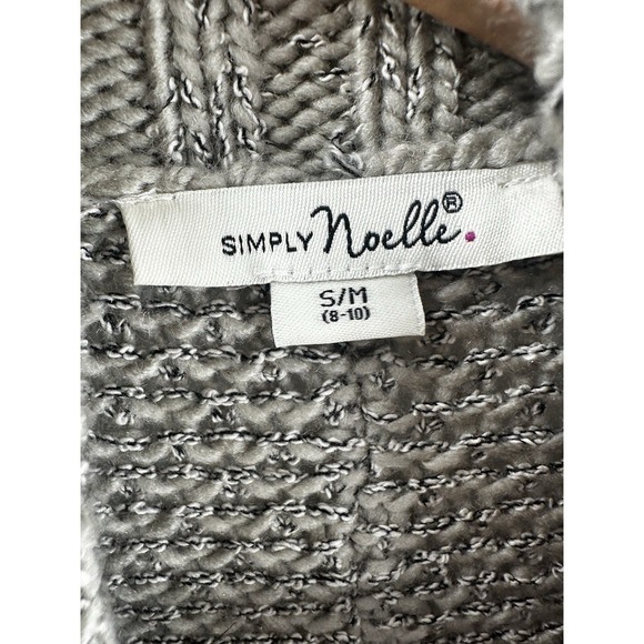 Simply Noelle Cable Knit Poncho Womens Sz 8/10 Beige Tan Pullover W1016 - Picture 5 of 8